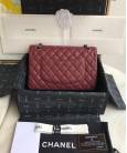 Сумка Classic Flap Bag Caviar Medium Bordeaux